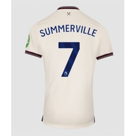 West Ham United Crysencio Summerville #7 Borta Kläder 2025-26 Kortärmad